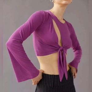 NWT Urban Outfitters Elle Keyhole Wrap Top